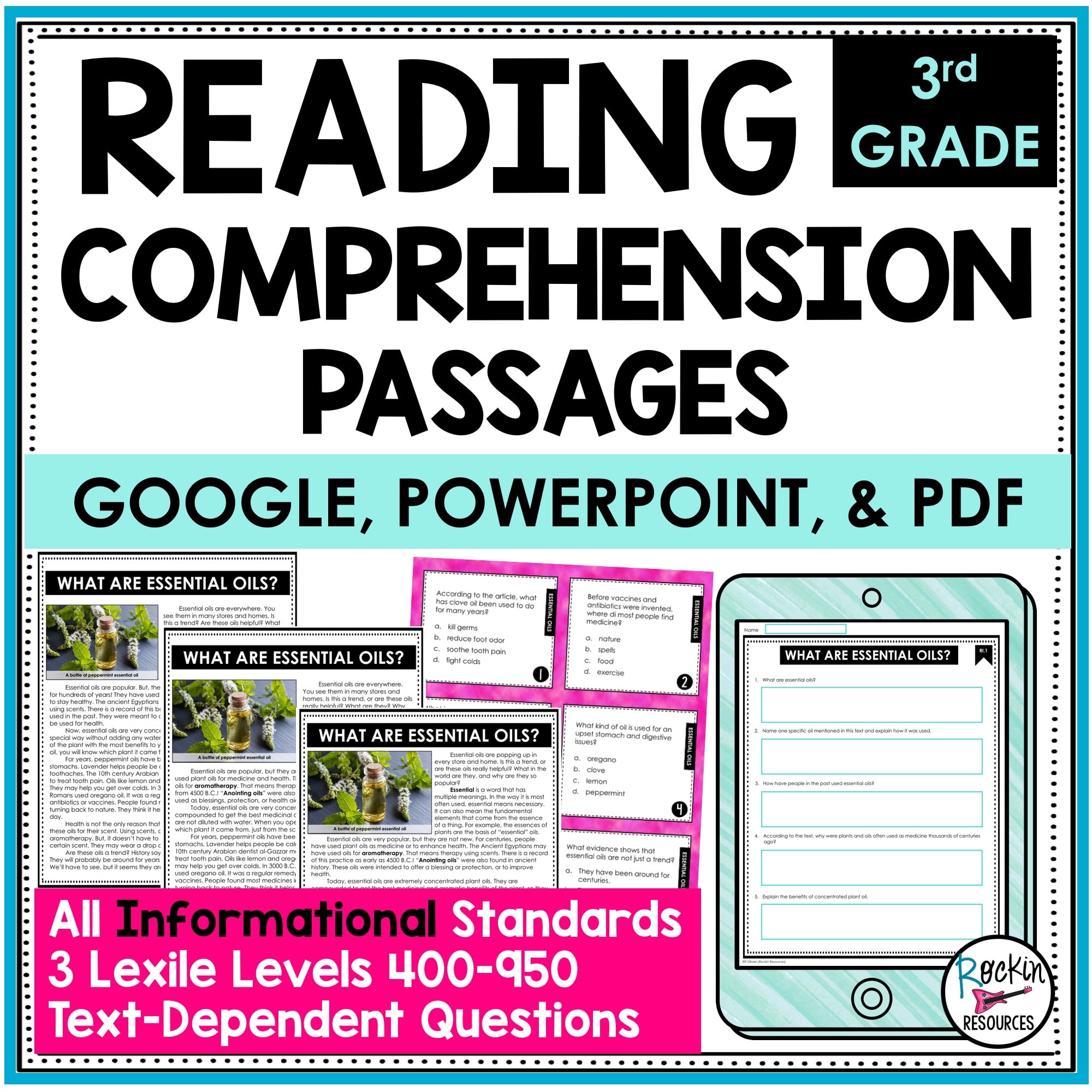3rd-grade-informational-reading-comprehension-passages-rockin-resources