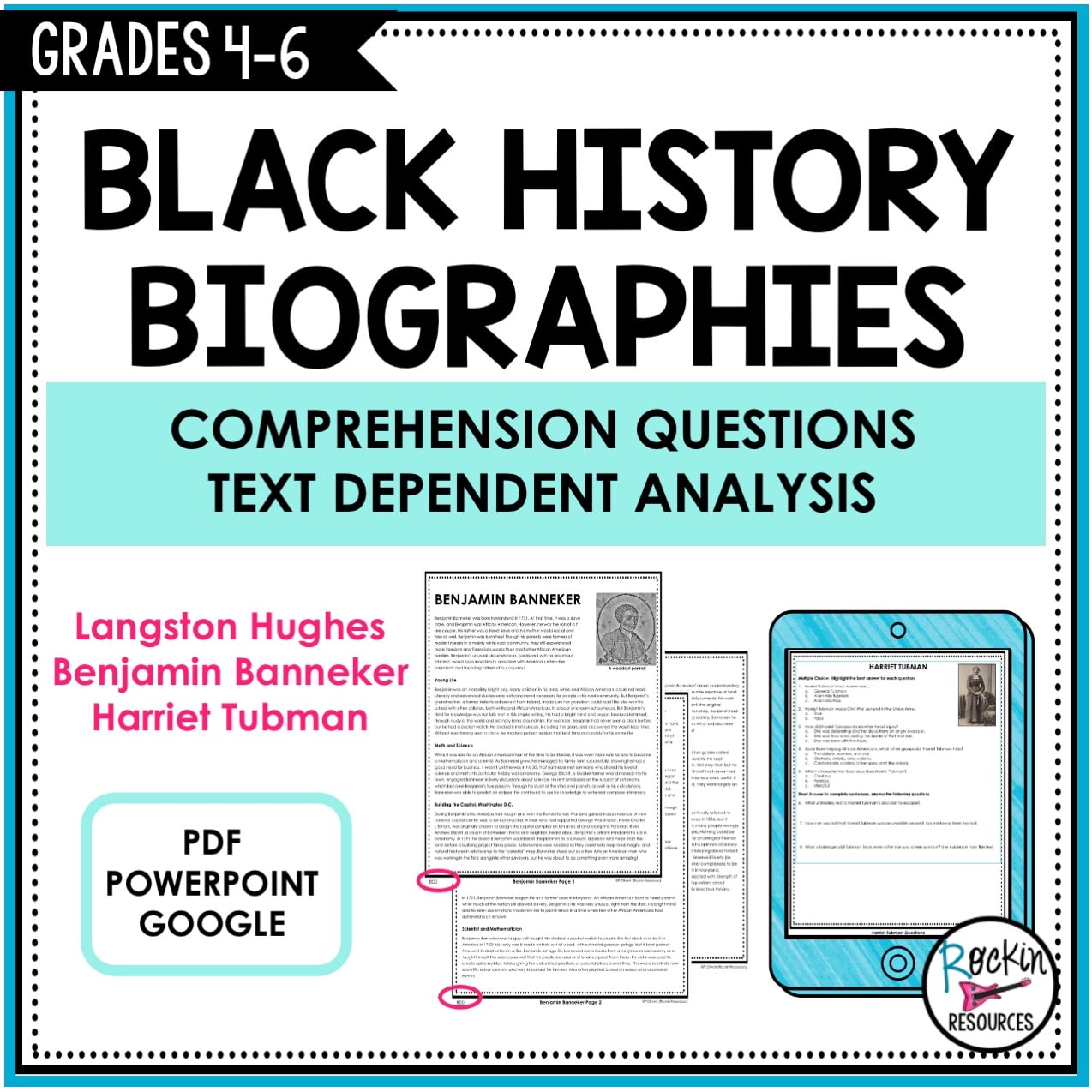 black history biography template free