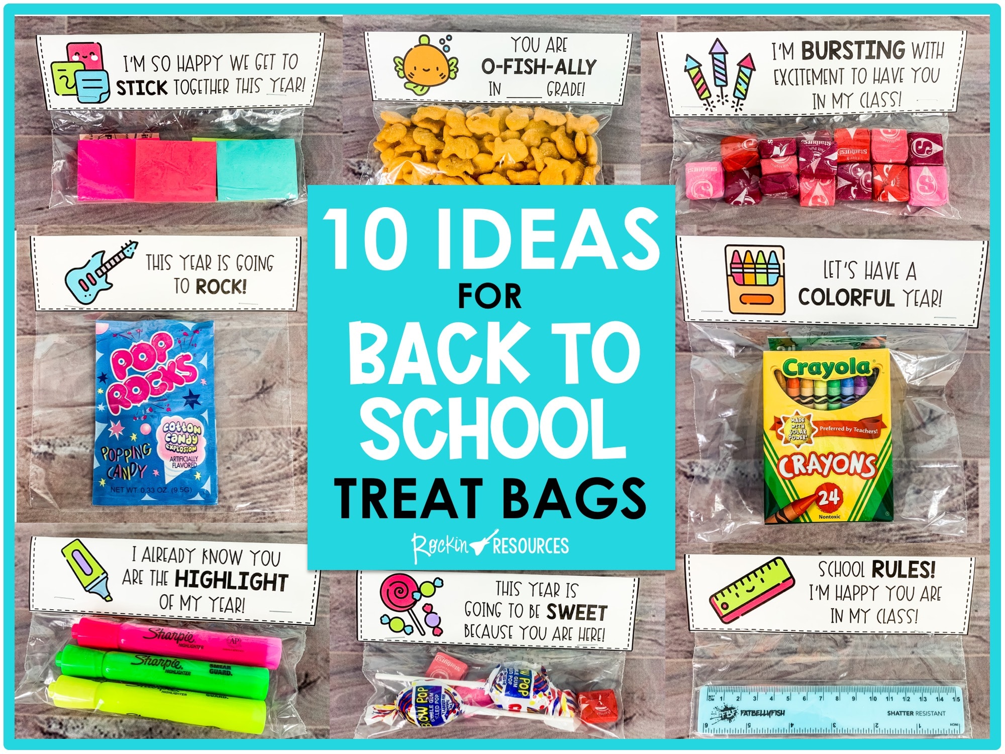 10 Ideas for Back-to-School Treat Bags (Non-food ideas included!) - Rockin  Resources